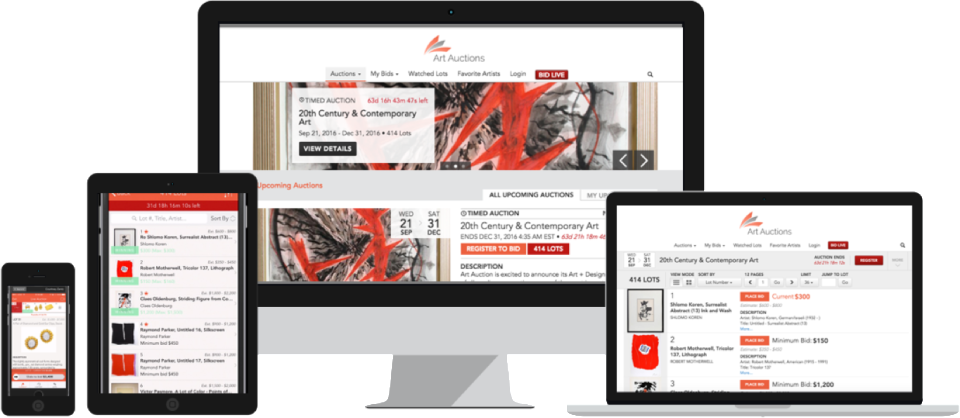 screenshot of Auction Mobility Auction Software